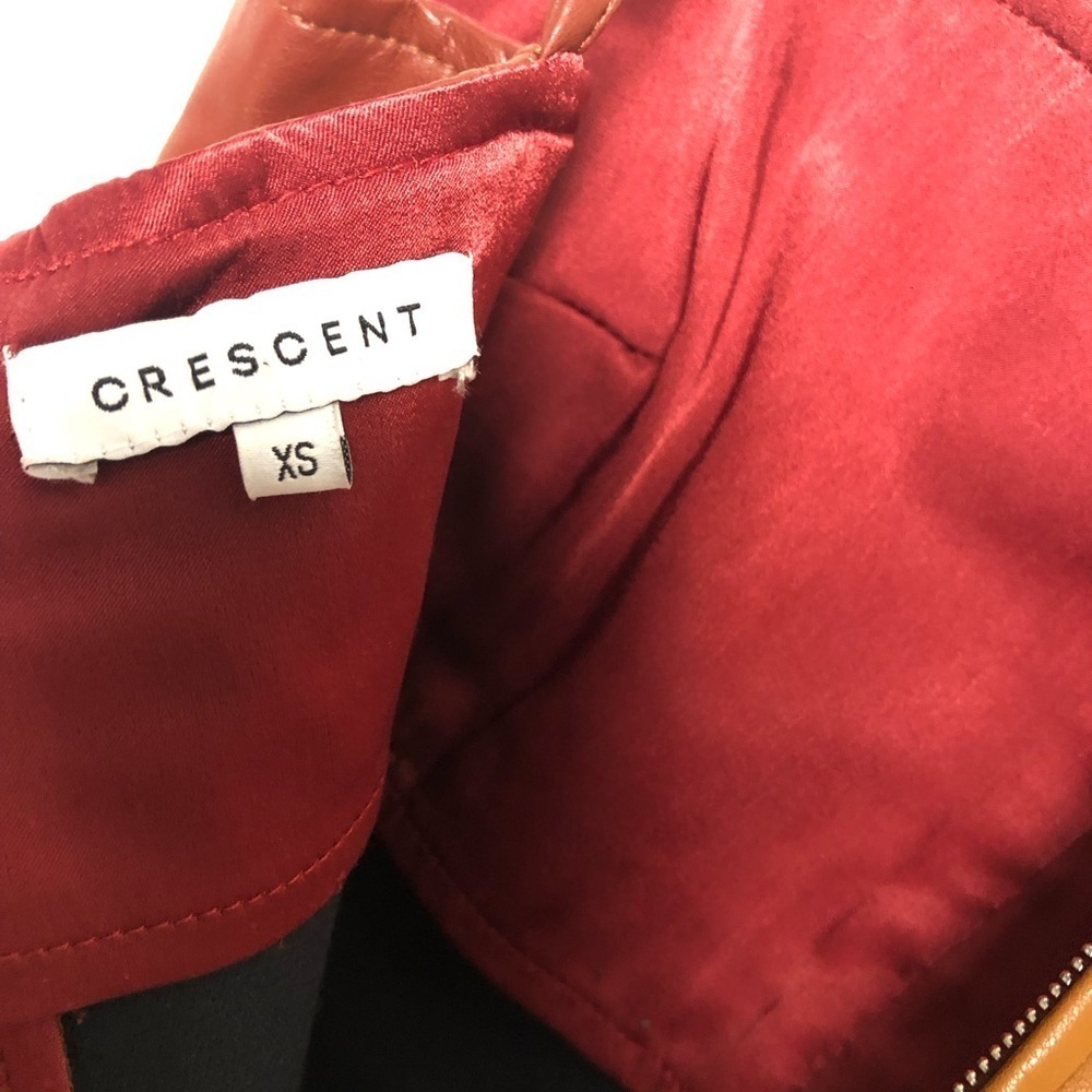 Crescent Brown and Burgundy Midi Dress - Picture 12 of 14